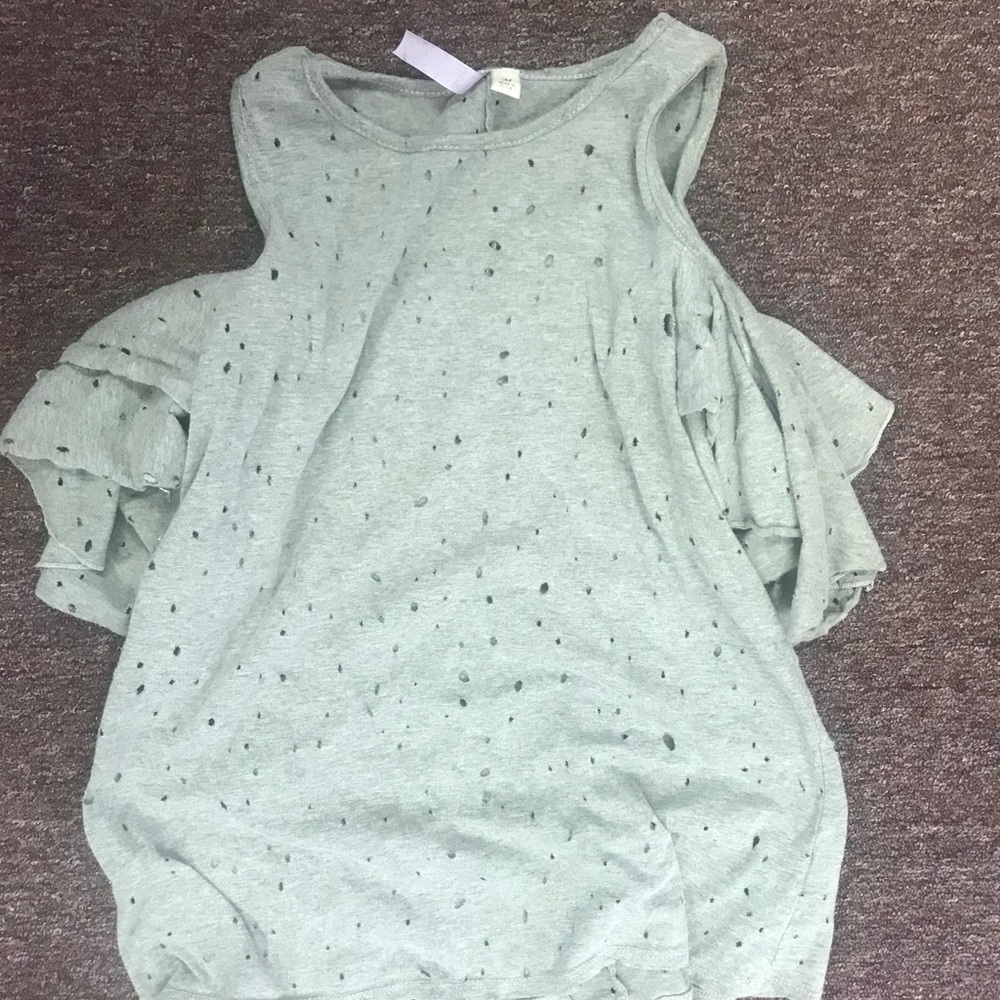 Cute cold shoulder top